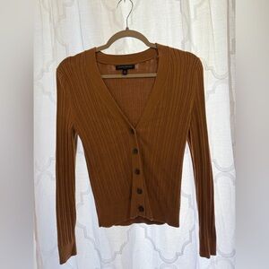 Banana Republic Tan Ribbed Cardigan